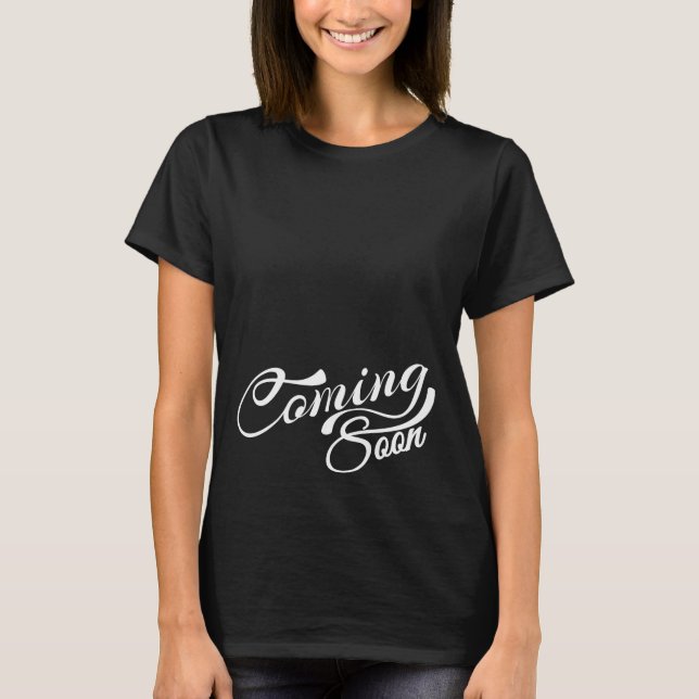 Camiseta Brevemente, Camisa-T de Maternidade (Frente)