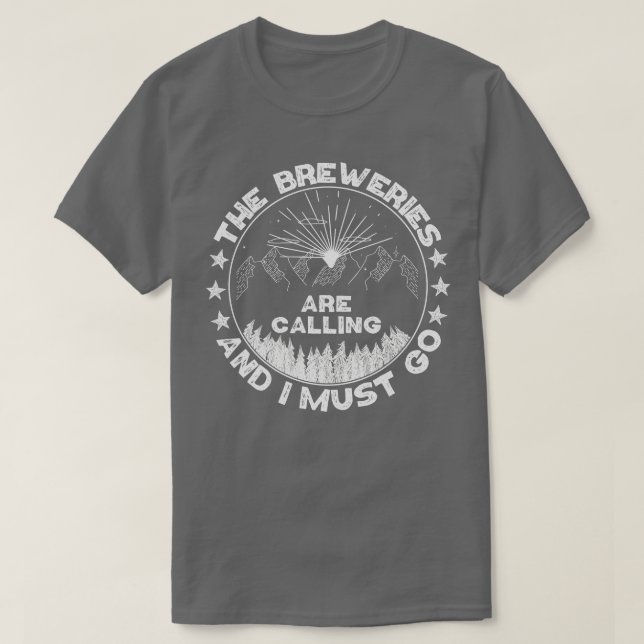 Camiseta Brew Brewery Brewery Brewery Ale Beer (Frente do Design)
