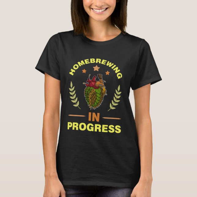 Camiseta Brewer beer hops beer drinker brewery drinking  2 (Frente)