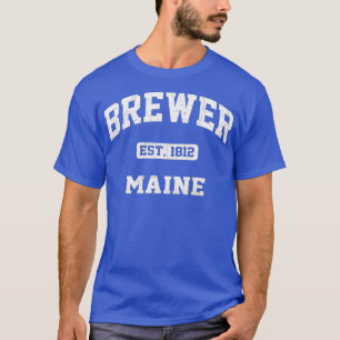 Camiseta Brewer Maine ME vintage State Athletic style