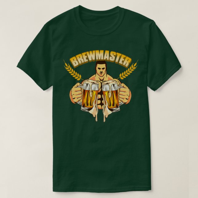Camiseta Brewmaster Artesanato Beer Master Brewer Home Brew (Frente do Design)