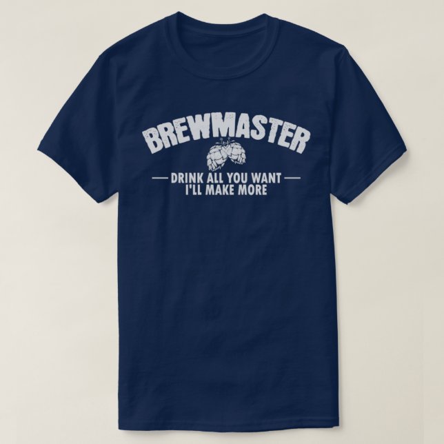 Camiseta Brewmaster Beba o que quiser, eu farei mais Bre (Frente do Design)