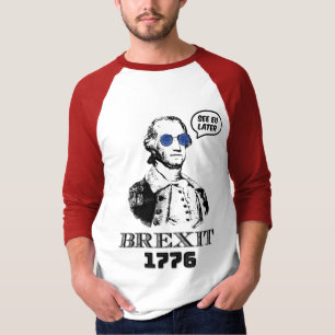 Camiseta Brexit 1776 George Washington Óculos de Sol Cool