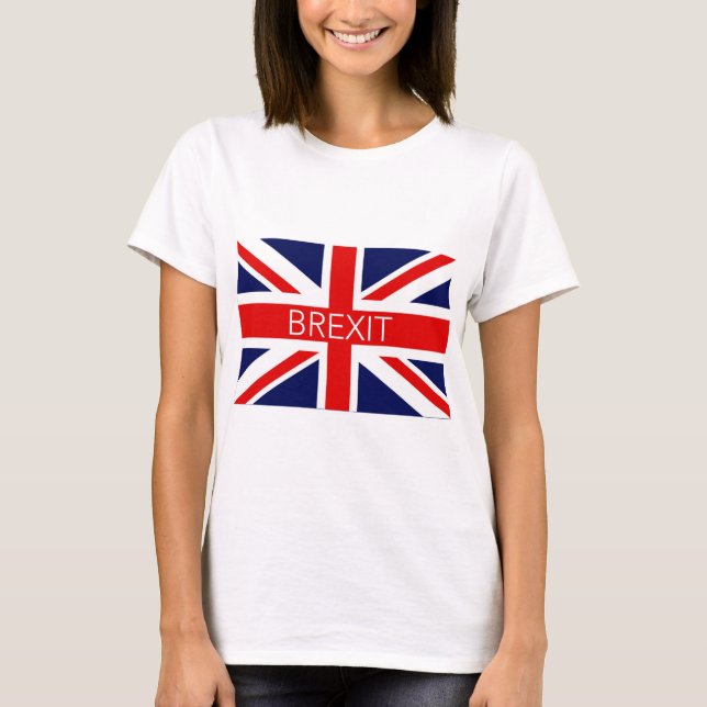 CAMISETA BREXIT UNIÃO JACK - IMAGEM DE ALTA QUALIDADE (Frente)