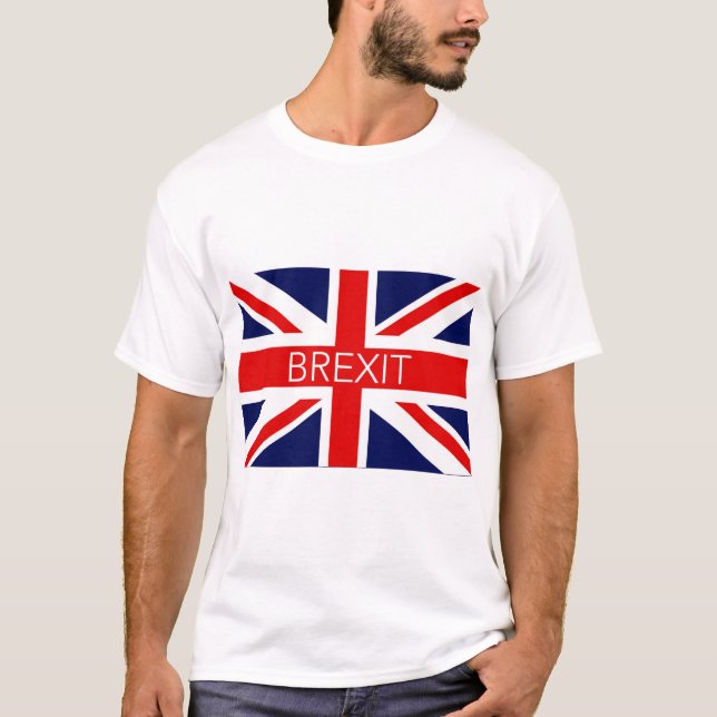 CAMISETA BREXIT UNIÃO JACK - IMAGEM DE ALTA QUALIDADE (Frente)