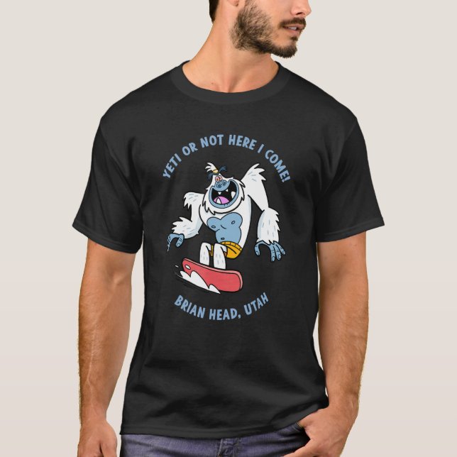 Camiseta Brian Head Utah Yeti Snowboard Vacines (Frente)