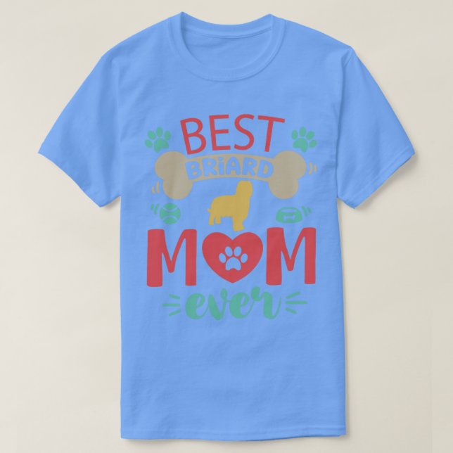 Camiseta Briard Dog (Frente do Design)