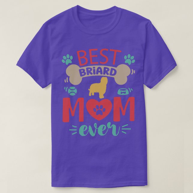 Camiseta Briard Dog (Frente do Design)