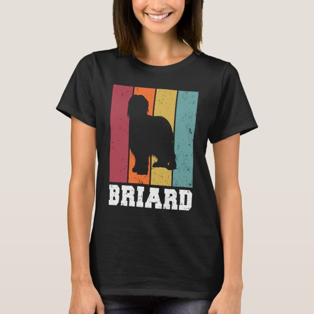 Camiseta Briard Vintage  1 (Frente)