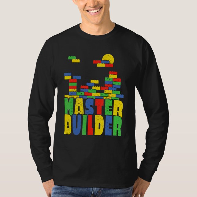 Camiseta Brick Builder  Blocks Master Builder (Frente)