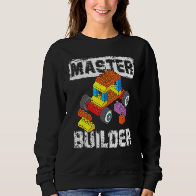Camiseta Brick Builder bloqueia Master Builder Kid Toy Boys (Frente)
