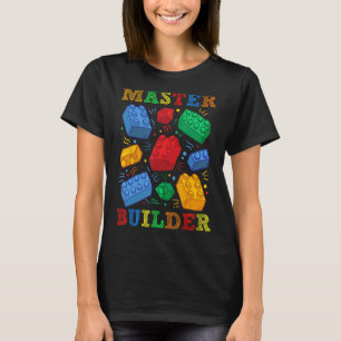 Camiseta Brick Builder Funny Blocks Master Builder Gift Par