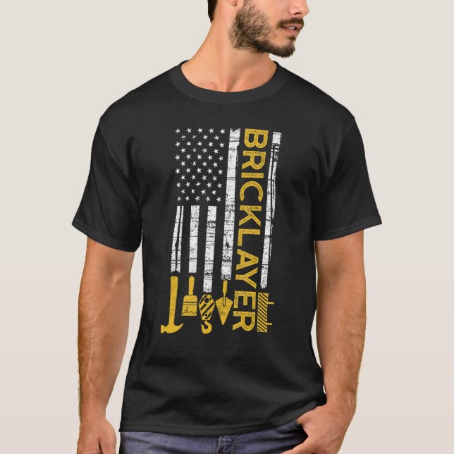 Camiseta Brick Mason Bricklayer Masonry Construction Ufla (Frente)