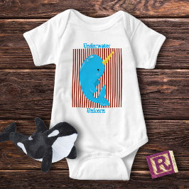 Camiseta Brick Red-White Stripe ・ Ártico Narwhal