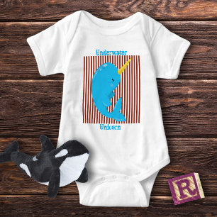 Camiseta Brick Red-White Stripe ・ Ártico Narwhal