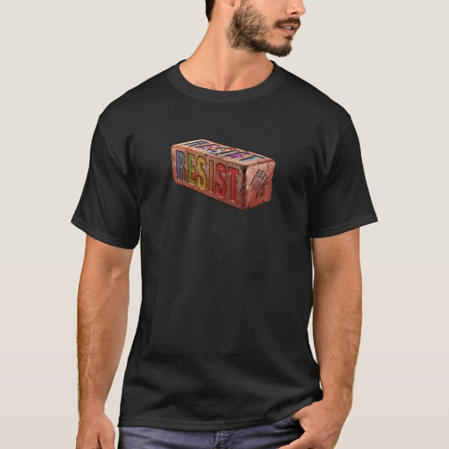 Camiseta Brick "RESIST" LGBTQ+ (Frente)
