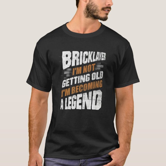 Camiseta Bricklayer Brick Mason Não Estou Recebendo (Frente)