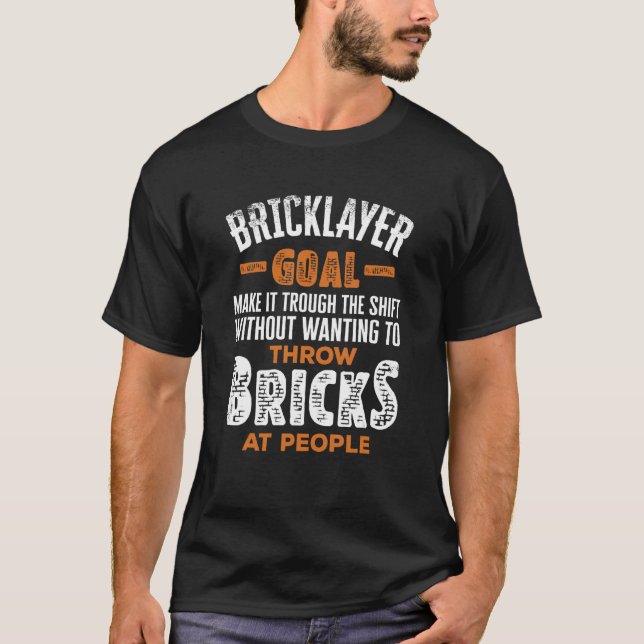 Camiseta Bricklayer Bricklay Brick Mason Bricklayer Meta (Frente)