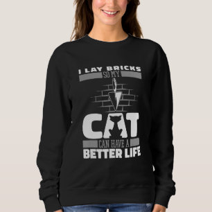 Camiseta Bricklayer Mason M do Cimento do Tijolo de Gato de