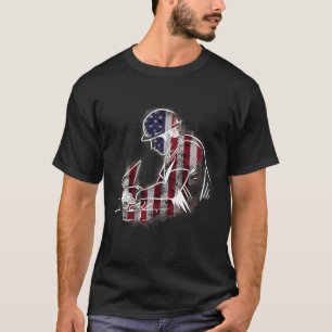 Camiseta Bricklayer USA Brickman United States Flag Builder