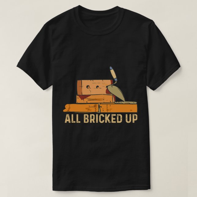Camiseta Bricks Brick Mason Design Para Concreto (Frente do Design)