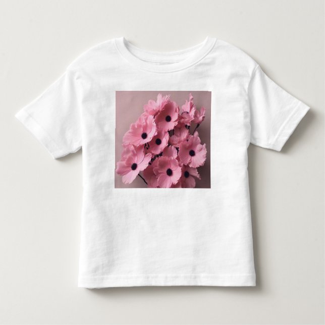 Camiseta Brida cor-de-água floral rosa-chic (Frente)