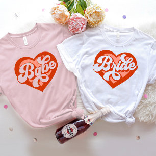 Camiseta Bride Babe Tribe Bachelorette Retro Tee