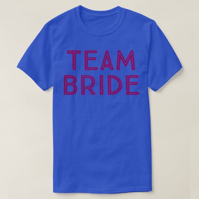 Camiseta BRIDE DE EQUIPE cor-de-rosa 3 (Frente do Design)