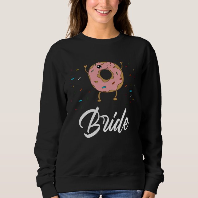 Camiseta Bride  Donut Wedding Bridal Shower Party (Frente)