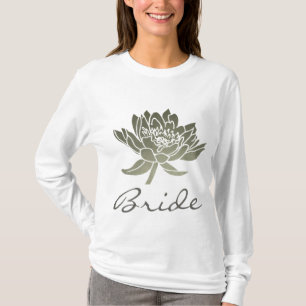 CAMISETA BRIDE GLAMOROUS SILVER LOTUS FLORAL