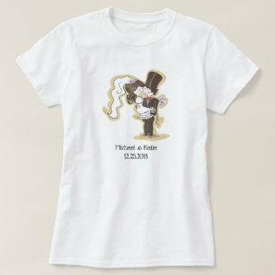 Camiseta Bride & Groom Wedding TShirt
