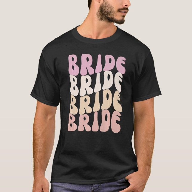 Camiseta Bride I Do Crew Retro Bachelorette Party Bride Bri (Frente)