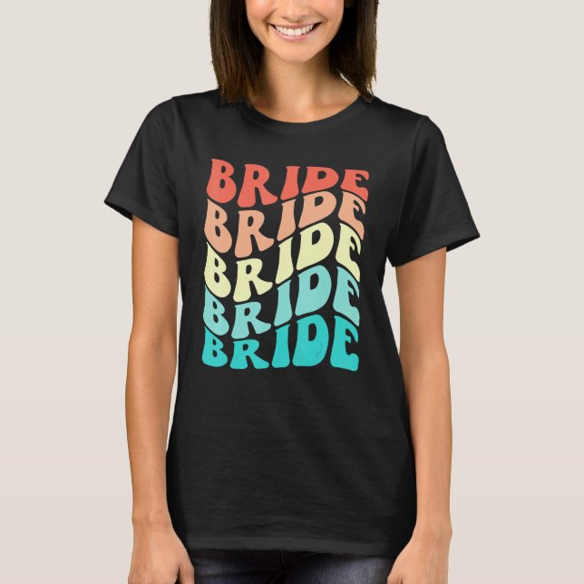 Camiseta Bride I Do Crew Retro Bachelorette Party Bridesmai (Frente)