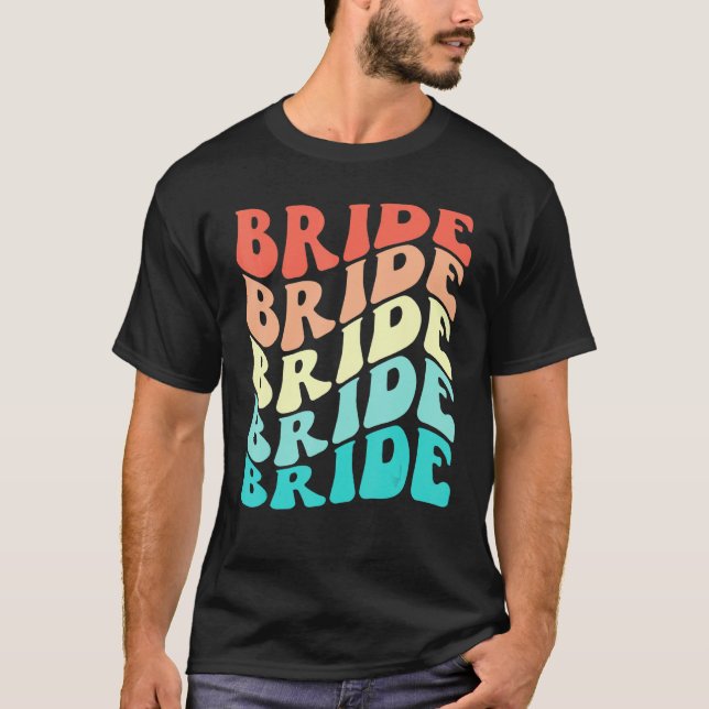 Camiseta Bride I Do Crew Retro Bachelorette Party Bridesmai (Frente)