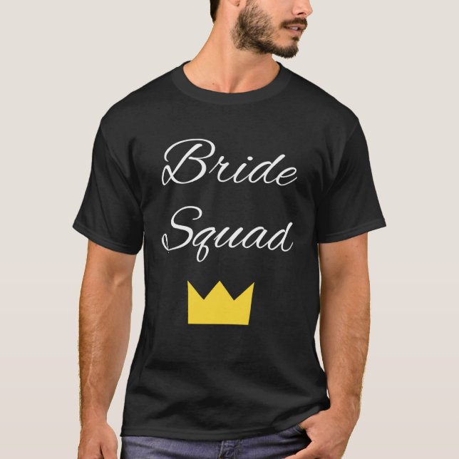 Camiseta Bride Squad Bachelorette Party Bridal (Frente)