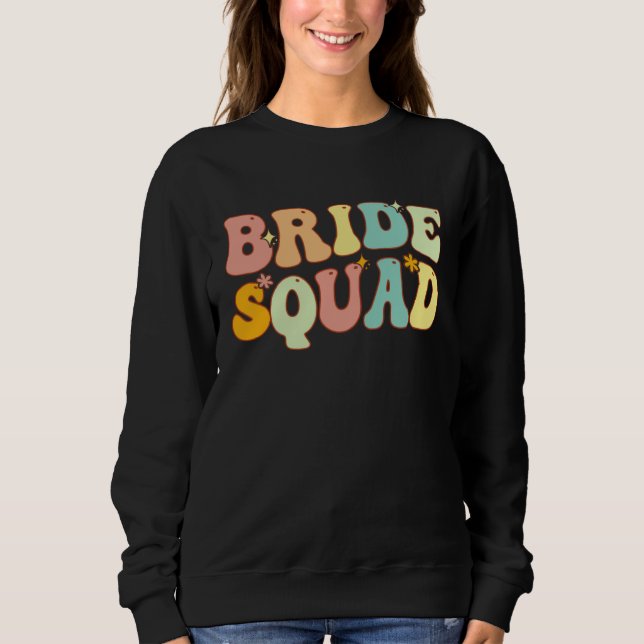 Camiseta Bride Squad Bridesmaid Proposal Bridal Shower Wedd (Frente)