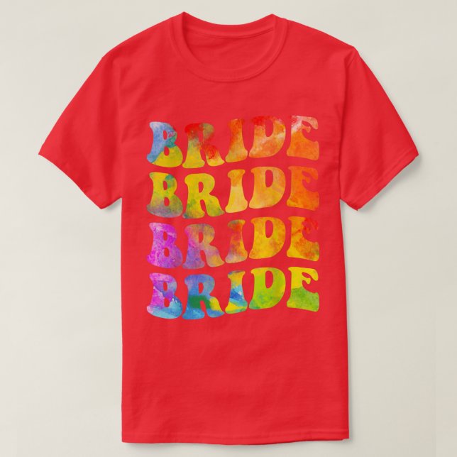 Camiseta Bride Squad Leopard Bachelorette Party Bride Bride (Frente do Design)