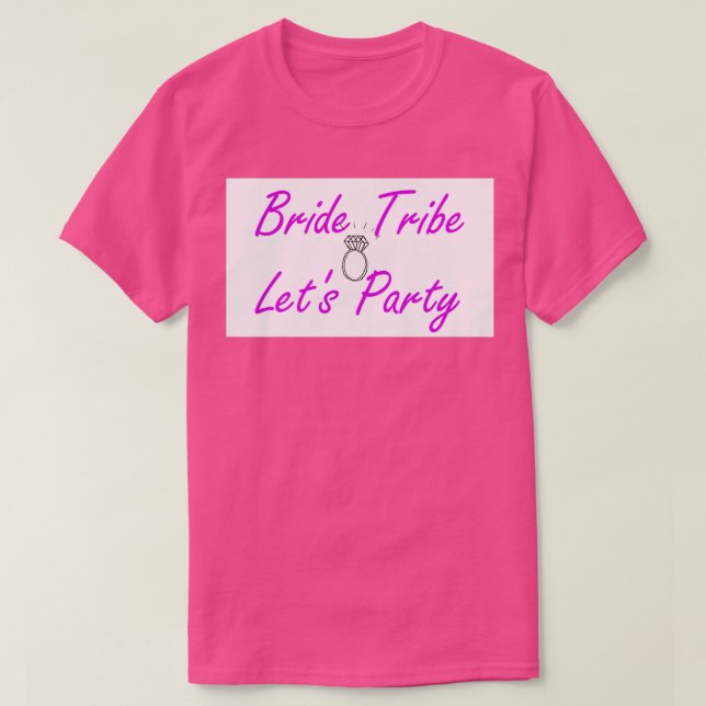 Camiseta Bridesmaids Bride Tribe Bachelorette (Frente do Design)