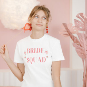 Camiseta Bridesmaids de Script de Esquadrão da Noz-Bachelor