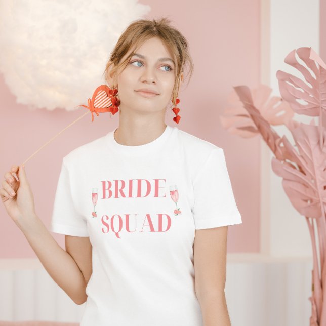 Camiseta Bridesmaids de Script de Esquadrão da Noz-Bachelor (Criador carregado)