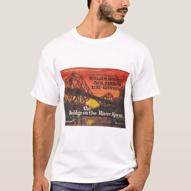 Camiseta Bridge over the River Kwai classic poster  (Frente)