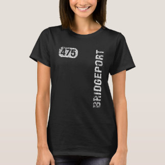 Camiseta Bridgeport Connecticut 475 Area Code (Retro de Vin