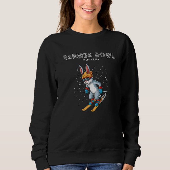 Camiseta Bridger Bowl Montana Ski Rabbit (Frente)