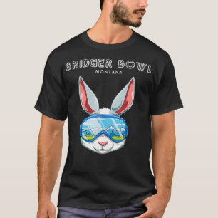 Camiseta Bridger Bowl Montana USA Ski e Snowboard Rabbit
