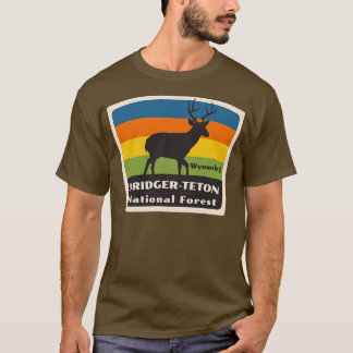 Camiseta Bridger Teton National Forest Wyoming Roaming Deer