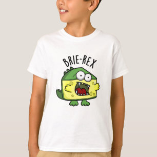 Camiseta Brie-rex Queijo engraçado TRex Pun