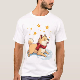 Camiseta Briga de Bola de Neve de Akita