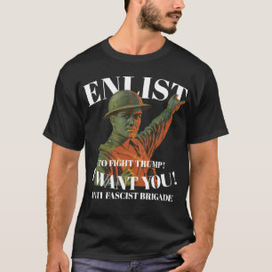 CAMISETA BRIGADA ANTIFASCISTA ALISTAR ATINGI-LOS DURO 2037 