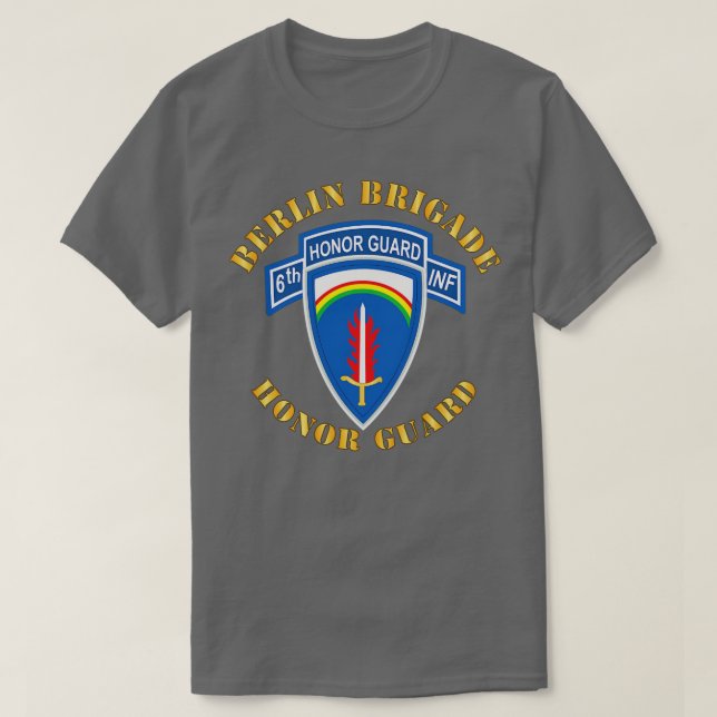 Camiseta Brigada de Berlim 6 Inf Honra Guarda SSI X (Frente do Design)