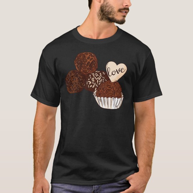 Camiseta Brigadeiro-brasileiro - Classe de Fuja de Chocolat (Frente)